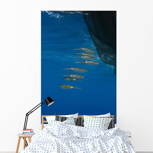 Group Squids Formation Vertical Wall Decal