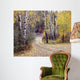 Birch Tree DriveFence & Road, Santa Fe, New Mexico 06 Wall Mural