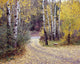 Birch Tree DriveFence & Road, Santa Fe, New Mexico 06 Wall Mural