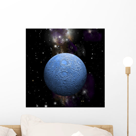 Artist's Depiction Cratered Moon Wall Decal