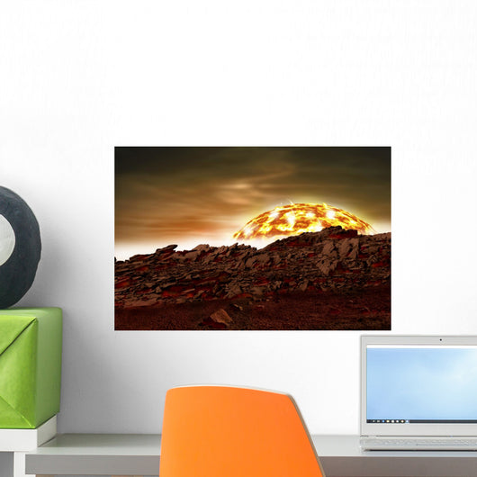 Artist's Depiction Alien World Wall Decal