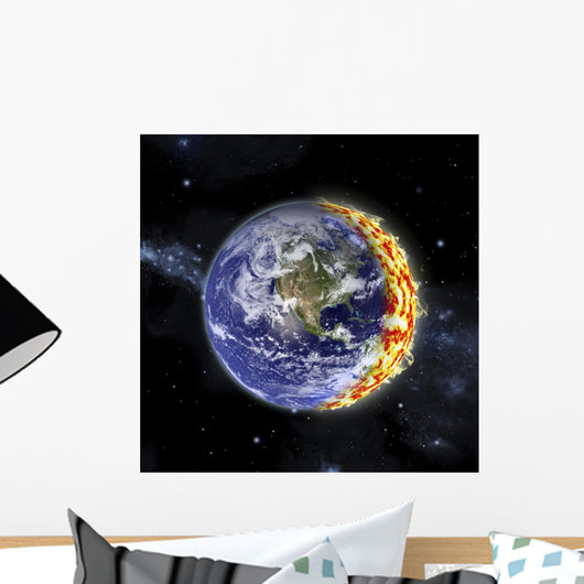 Artist's Depiction Planet Earth Wall Decal