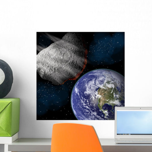 Artist's Depiction Large Asteroid Wall Decal
