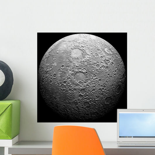 Artist's Depiction Heavily Cratered Moon Wall Decal