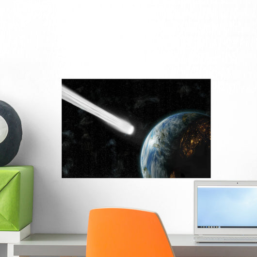 Earth-like Planet Facing Imminent Horizontal Wall Decal