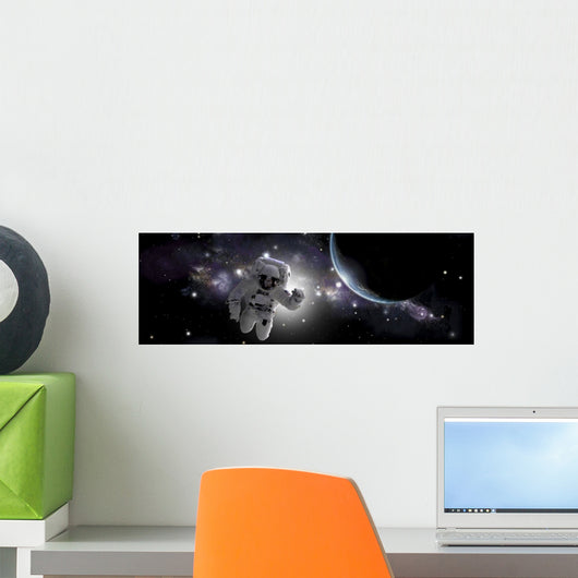 Artist's Concept Astronaut Floating Space Wall Decal