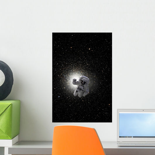 Astronaut Floating Deep Space Vertical Wall Decal