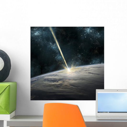 Meteor Strikes Earth Wall Decal