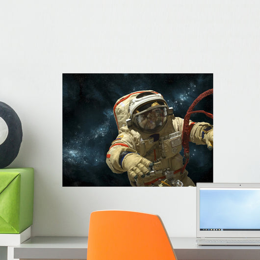 Cosmonaut against Stars Wall Decal