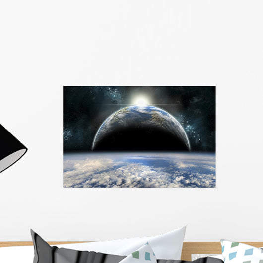 Sun Rises over One Wall Decal