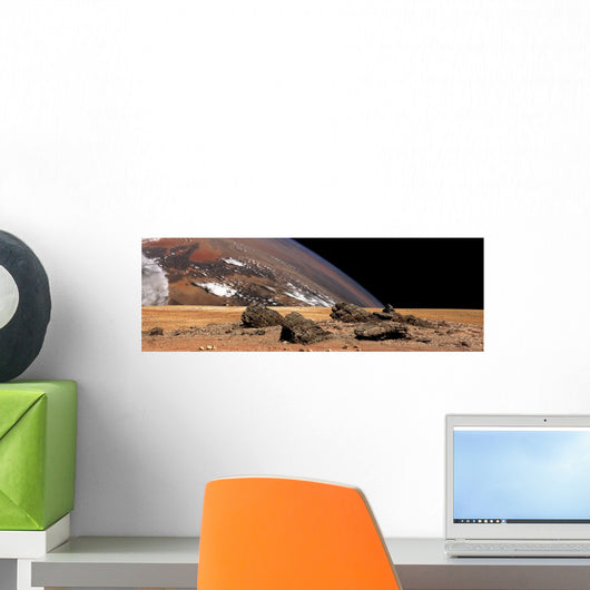 Large Planet Rises over Wall Decal