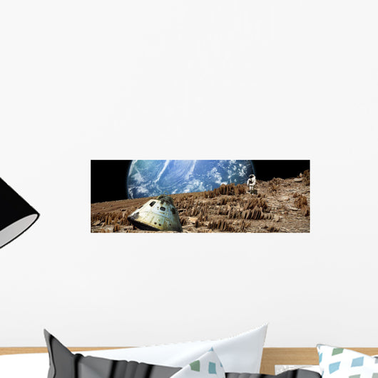 Astronaut Surveys His Situation Wall Decal
