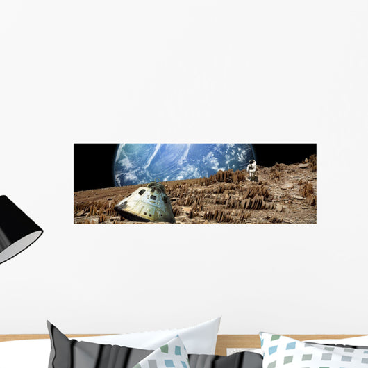 Astronaut Surveys His Situation Wall Decal