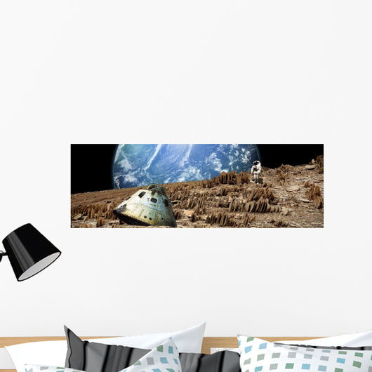 Astronaut Surveys His Situation Wall Decal