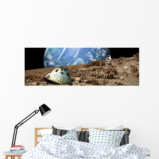 Astronaut Surveys His Situation Wall Decal