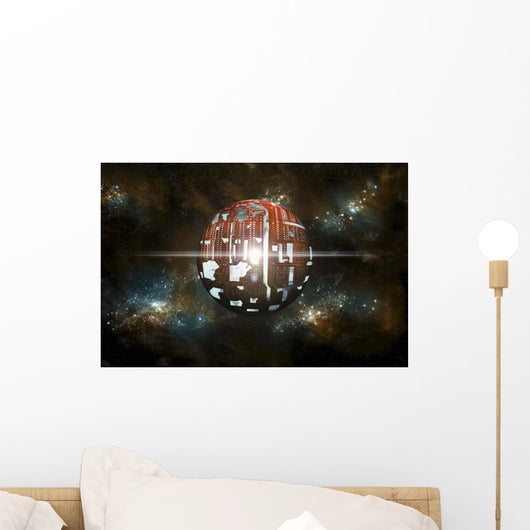 Artist's Depiction Theoretical Dyson Horizontal Wall Decal