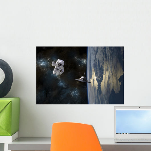 Astronaut Drifting Space Is Wall Decal