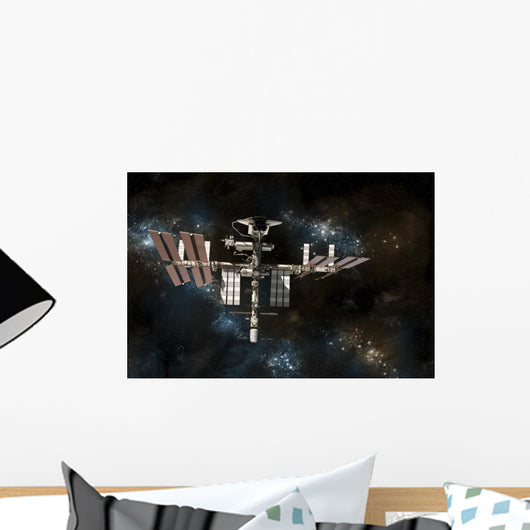 Space Shuttle Docked International Wall Decal