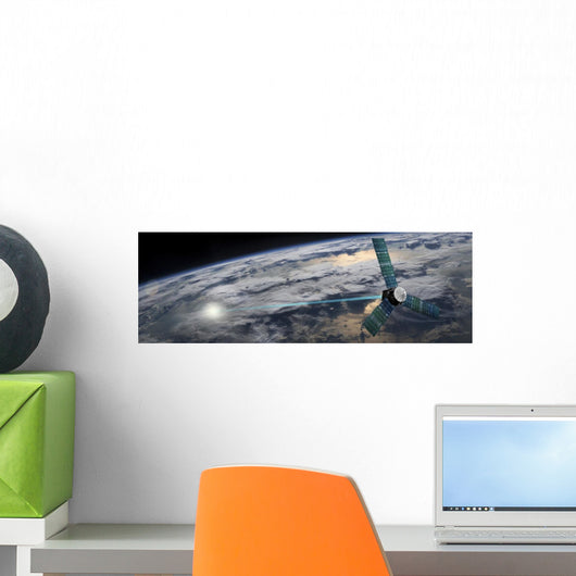 Satellite Firing Energy Weapon Wall Decal