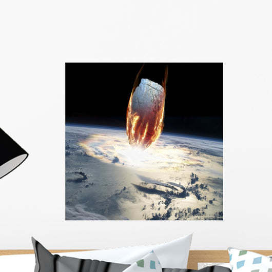 Massive Asteroid Enters Atmosphere Wall Decal