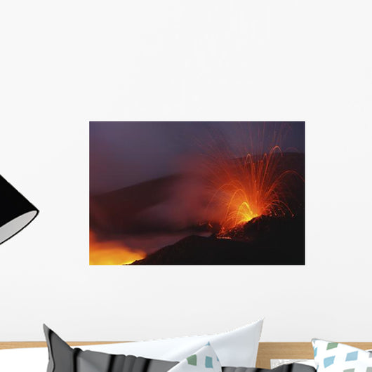 Mount Etna Eruption Sicily Wall Decal