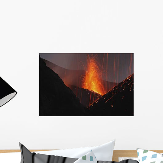 Stromboli Eruption Aeolian Islands Wall Decal Design 7