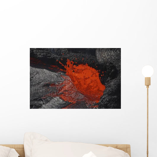Erta Ale Fountaining Lava Wall Decal Design 4