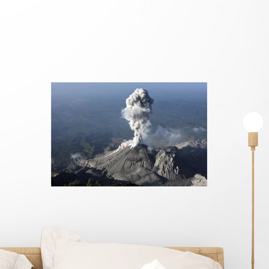 Santiaguito Ash Eruption Guatemala Wall Decal Design 1