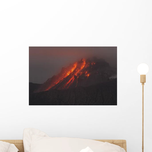 Soufriere Hills Eruption Montserrat Wall Decal Design 5