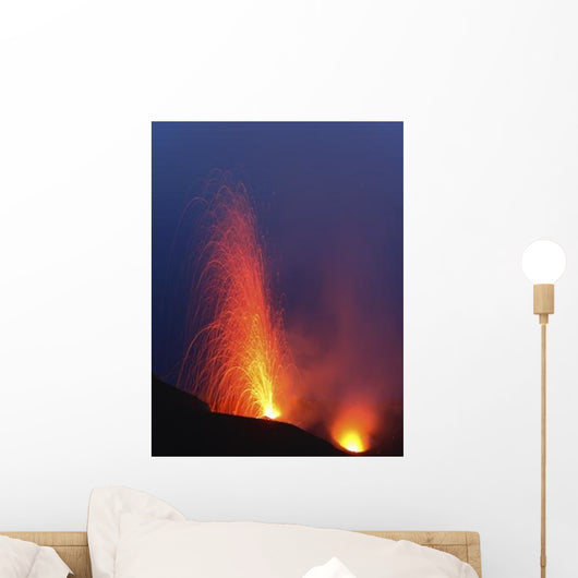 Stromboli Eruption Aeolian Islands Wall Decal Design 3