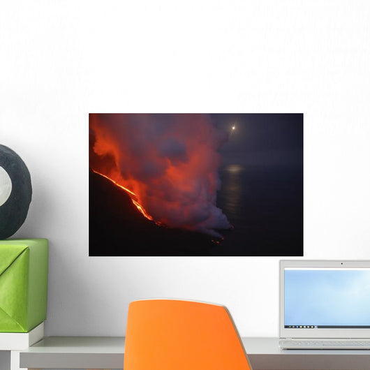 Stromboli Lava Flow Sea Wall Decal