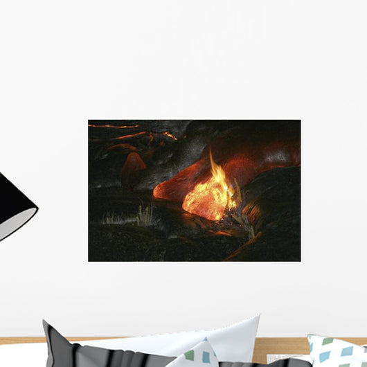 Kilauea Pahoehoe Lava Flow Wall Decal Design 1
