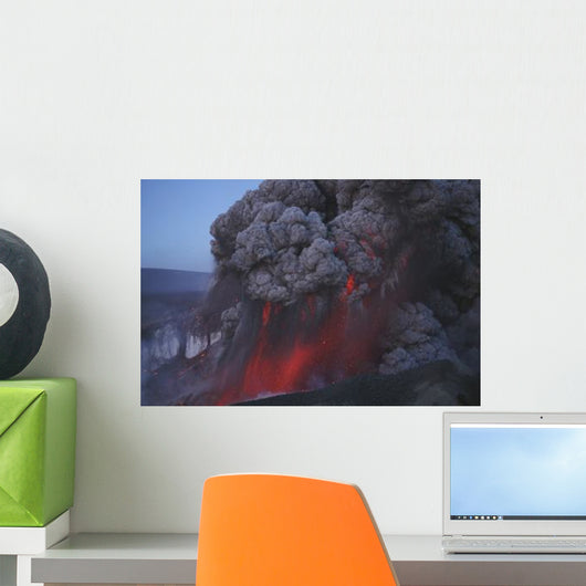 Eyjafjallaj�kull Eruption Summit Wall Decal Design 4