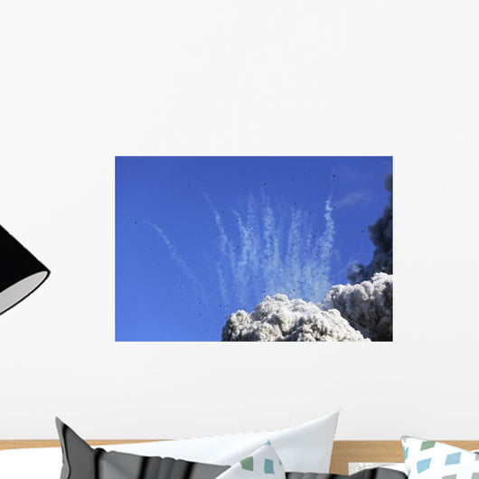 Eyjafjallaj�kull Eruption Summit Wall Decal Design 3
