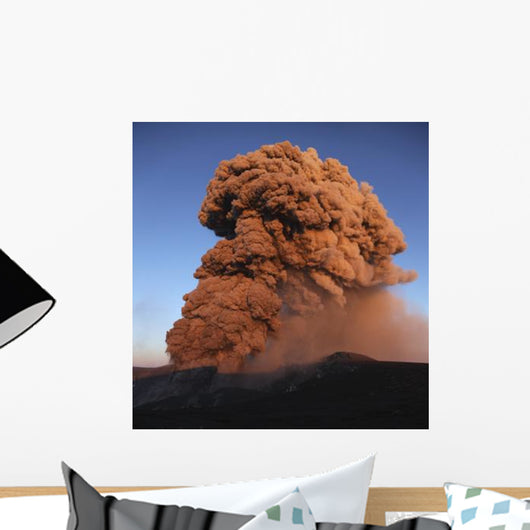 Eyjafjallaj�kull Eruption Summit Wall Decal Design 1
