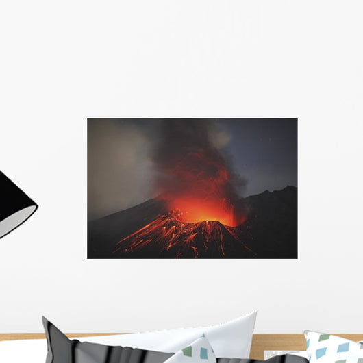 Sakurajima Eruption Kagoshima Japan Wall Decal Design 3