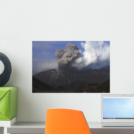 Sakurajima Eruption Kagoshima Japan Wall Decal Design 2