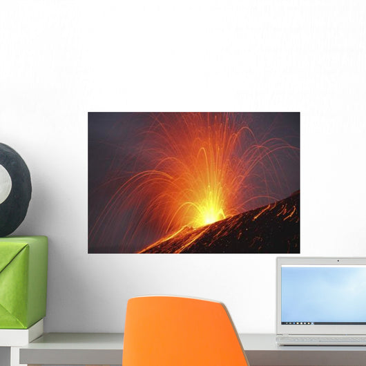Krakatau Eruption Sunda Strait Wall Decal Design 2