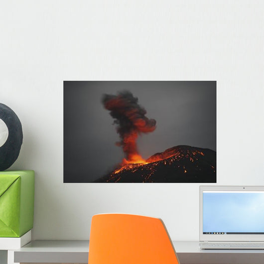 Krakatau Eruption Sunda Strait Wall Decal Design 1