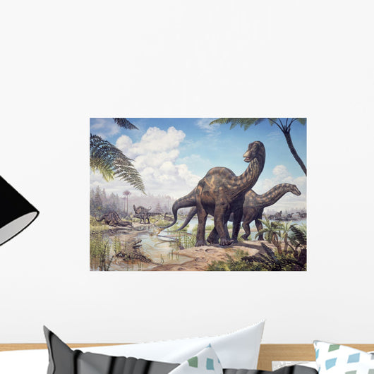 Large Dicraeosaurus Sauropods from Wall Decal