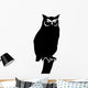 Owl Standing Branch Bird Wall Decal