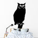 Owl Standing Branch Bird Wall Decal