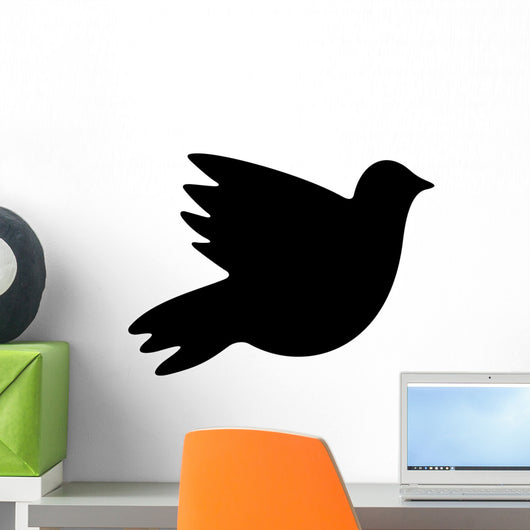 Dove Flight Bird Silhouette Wall Decal
