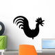 Rooster Illustrated Bird Silhouette Wall Decal