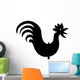 Rooster Illustrated Bird Silhouette Wall Decal