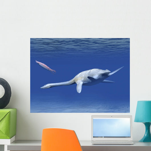 Aristonectes Plesiosaur Attempts to Wall Decal