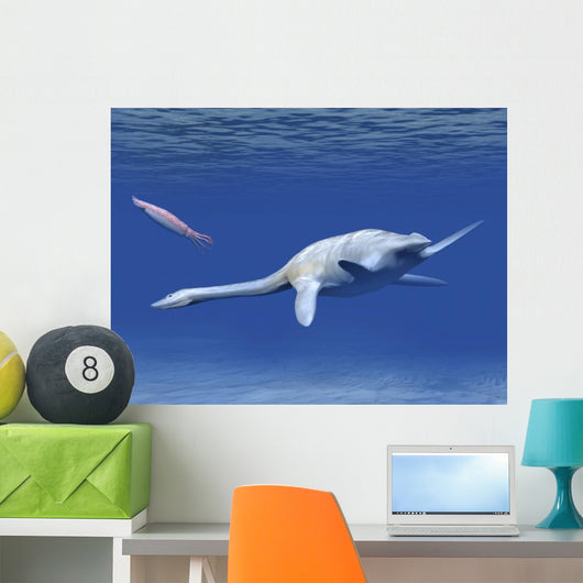 Aristonectes Plesiosaur Attempts to Wall Decal