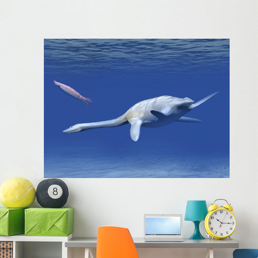 Aristonectes Plesiosaur Attempts to Wall Decal
