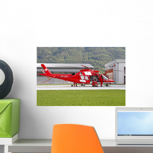 Agustawestland Aw109 Helicopter Swiss Wall Decal