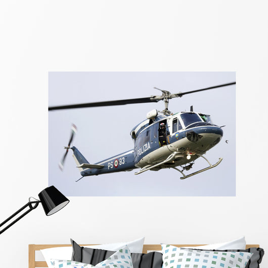 Agusta Bell 212 Italy's Right Profile Wall Decal